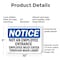 Signmission Not An Employee Entrance Employees Must OSHA Notice Sign, Plastic, 10in W x 7in L, 2PK OS-2PACK-NS-P-710-L-15139 - alternate 7
